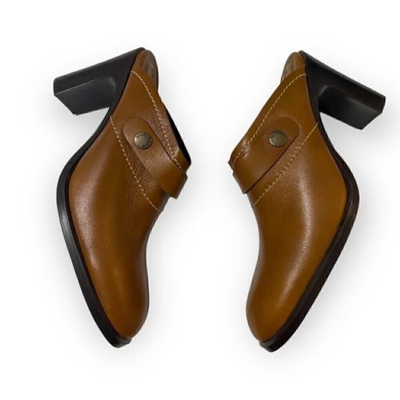 New in box, See‎ by Chloe Annia Brown Leather Mule Clog, Size 41EU - Picture 7 of 16
